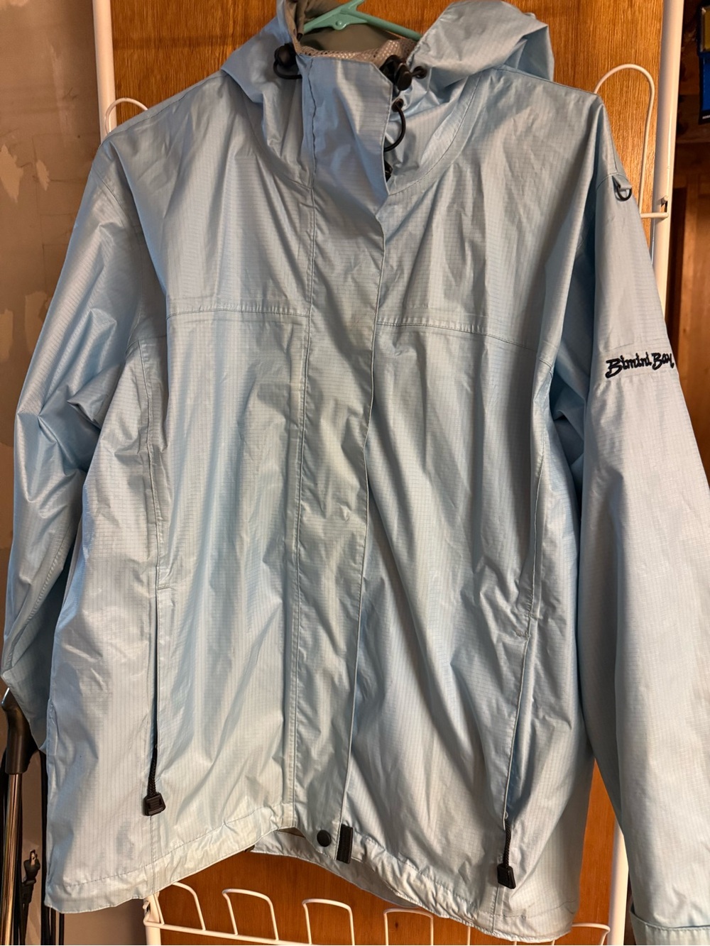 Light Blue Waterproof raincoatHooded Jacket - Bimini Bay